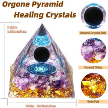 Heilkristall Pyramide Obsidian Amethyst 2.4 Zoll