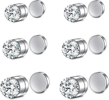Fake Nasenpiercing Set 6 Paar Magnet Septum Piercing Schwarz 316L