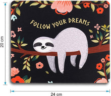 Design Mauspad Blume Vogel Muster 24 x 20 cm Mousepad 3 mm