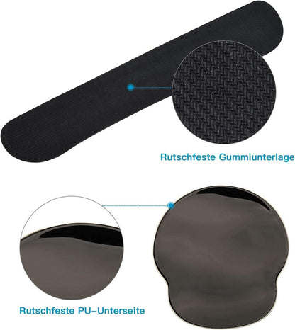 Ergonomisches Gel Mauspad Handgelenkauflage Set Faultier-Design AOKSUNOVA
