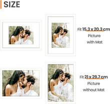 Bilderrahmen Set A4 Weiß - 3er Pack für Fotos & Poster