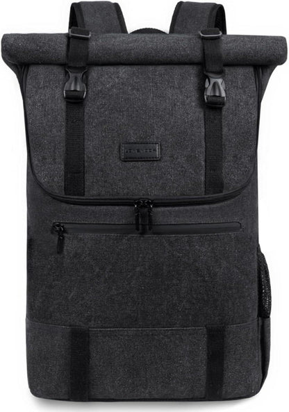 Rolltop Laptop Rucksack 17,3 Zoll Wasserdicht Uni Business Reisen