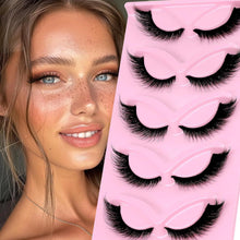3D Wispy Fox Eye Wimpern 13mm – 5 Paar, Natürlicher Look
