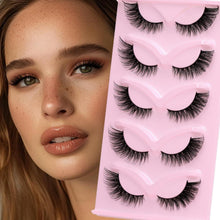 Katzenaugen Wimpern 13mm – 5 Paar, Fuchsaugen Look