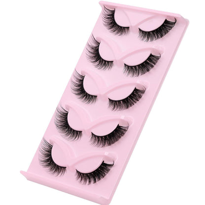 Katzenaugen Wimpern 13mm – 5 Paar, Fuchsaugen Look