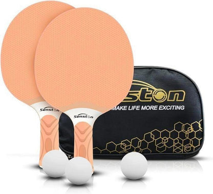 Professionelle Tischtennisschläger Set mit 3 Bällen und Tasche