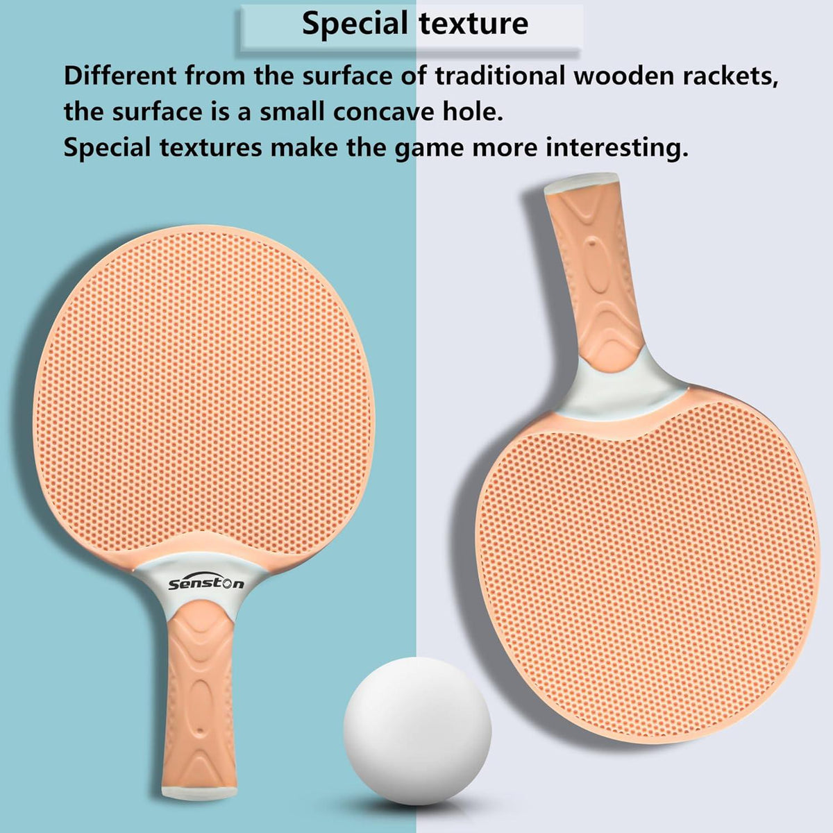 Senston Tischtennisschläger Set mit 3 Bällen und