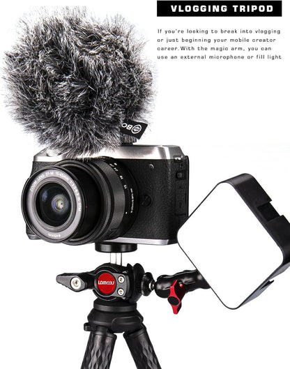 Flexibles Handy Stativ mit XL Halterung & Actioncam Adapter