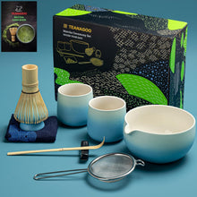 Matcha Whisk Set mit Keramikschale und Bambus Scoop, 9-teilig