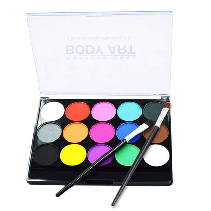 Kinder Bodypainting Farben für Fasching Halloween Make-upPalette