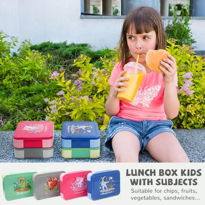 Brotdose Kinder Bento Box Auslaufsicher 1330ML 12-teilig Blau