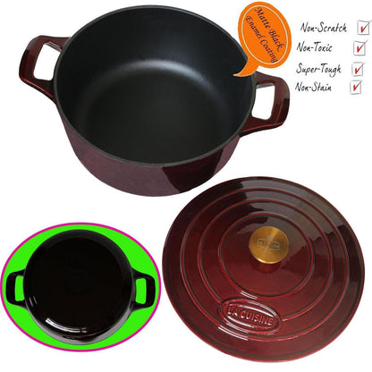 Gusseisen Bräter 26cm – Vielseitiger Kochtopf für Herd & Ofen
