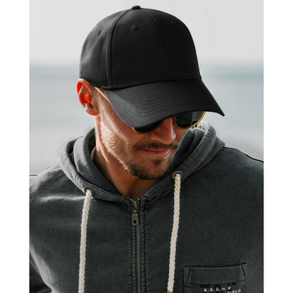 Unisex Baumwoll Baseball Cap – Verstellbare Kappe Schwarz