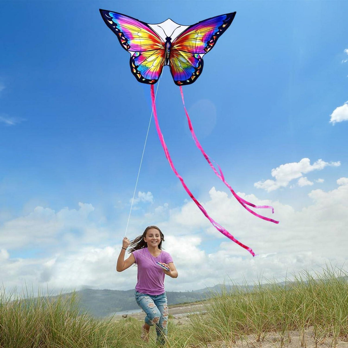 Schmetterling Drachen Kite für Kinder und Erwachsene