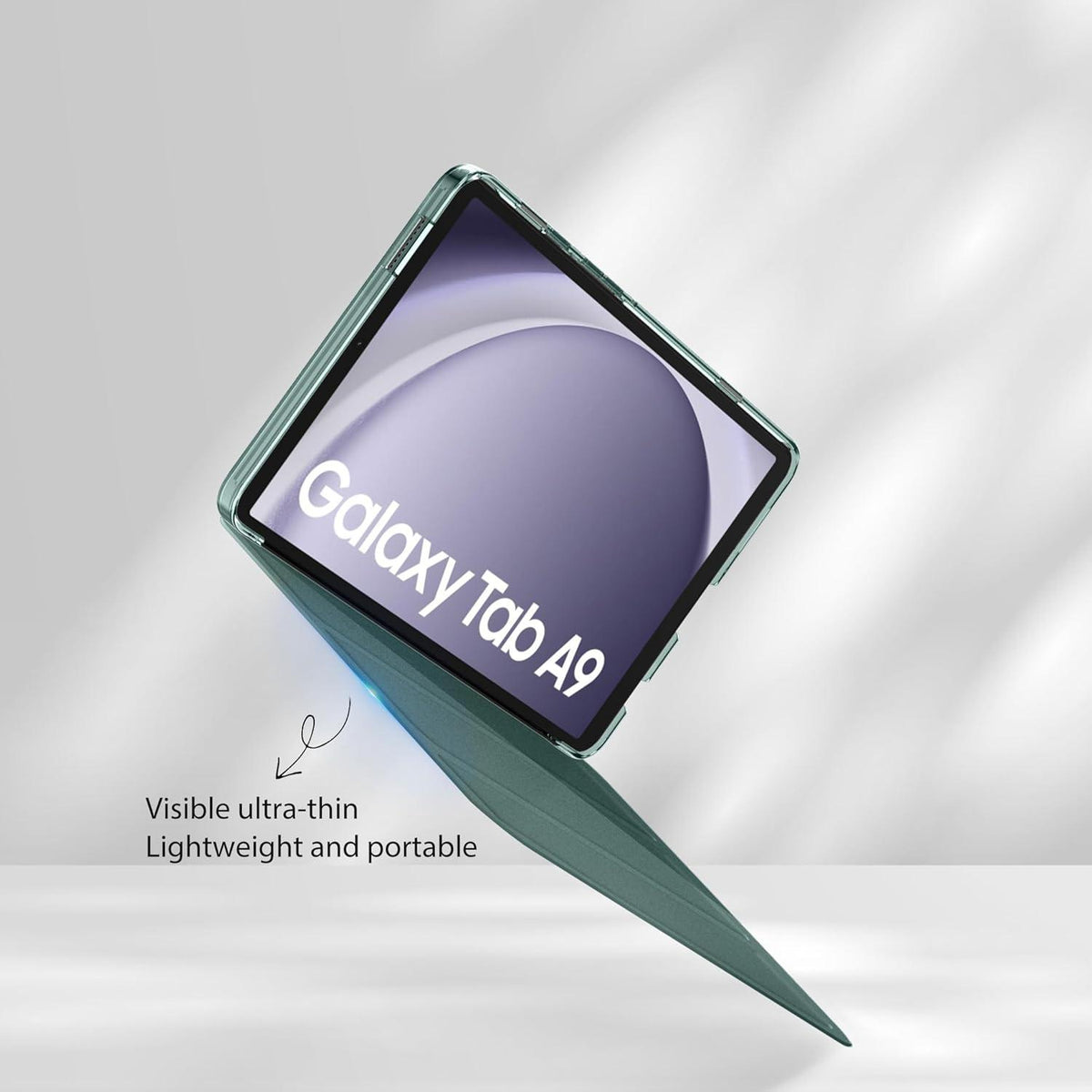 Schutzhülle Samsung Galaxy Tab A9 8.7 Zoll 2023 PU Leder Standfunktion - Dunkles