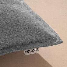 MIULEE Outdoor Kissen wasserdichtes Set 45x45cm Hellgrau