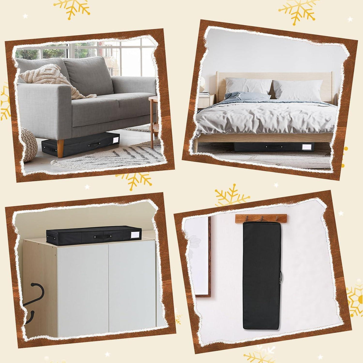 Geschenkpapier Aufbewahrung Organizer 600D Oxford-Gewebe Reißfest 90x30x12cm