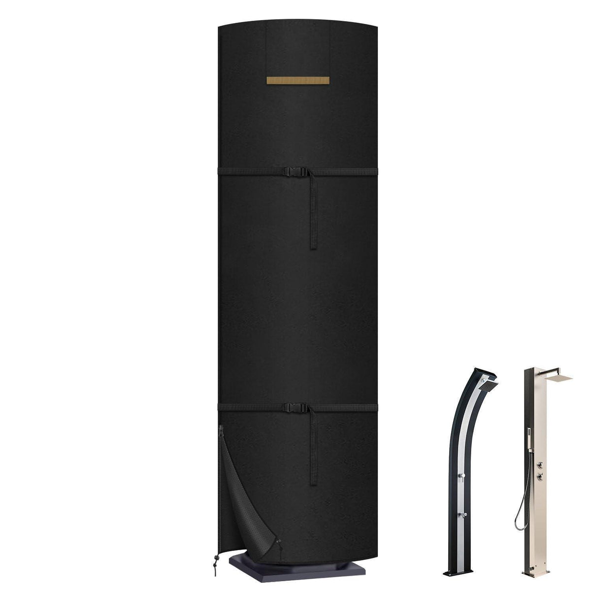 Solardusche Abdeckung Winterfest 220x67cm