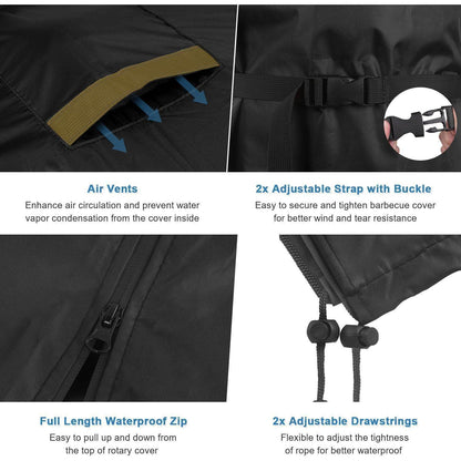 Solardusche Abdeckung Winterfest 220x67cm