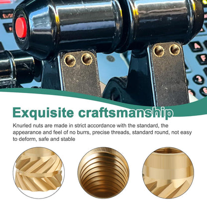 300x Messing Gewindeeinsätze für 3D Druck, M2-M6 Rändelmuttern