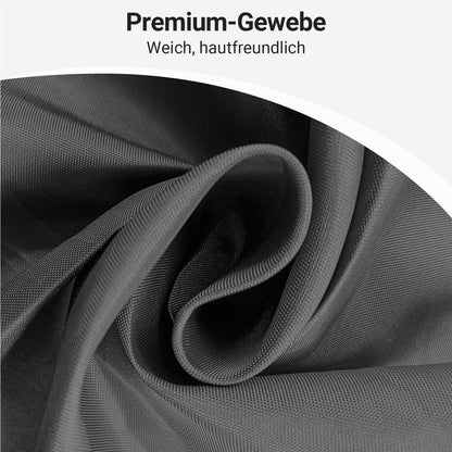 Duschvorhang Dunkelgrau 120x200cm Beschwert Saum Textil