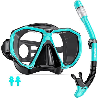 Schnorchelset Erwachsene mit Dry Schnorchel und Anti-Fog
