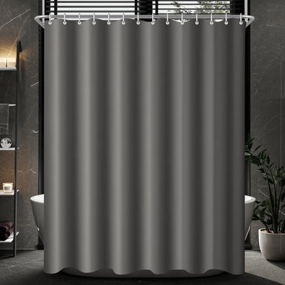 Duschvorhang Dunkelgrau 280x200cm Antischimmel