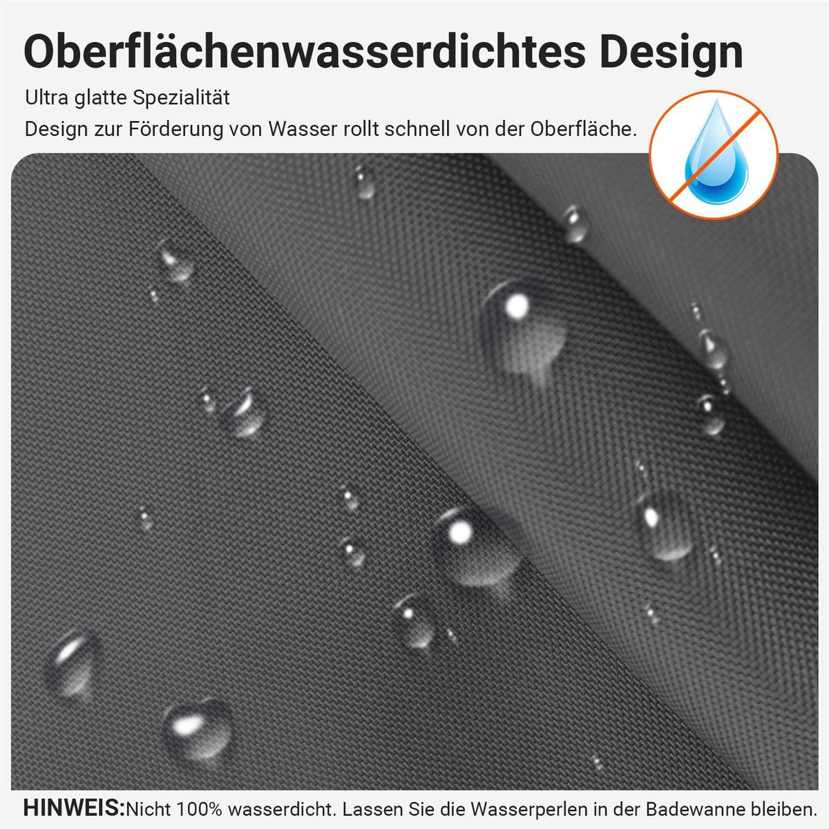 Duschvorhang Dunkelgrau 280x200cm Antischimmel