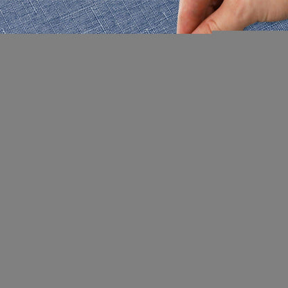 Runde Tischdecke Blau Leinenoptik Ø140cm | Wasserabweisend & Kratzfest