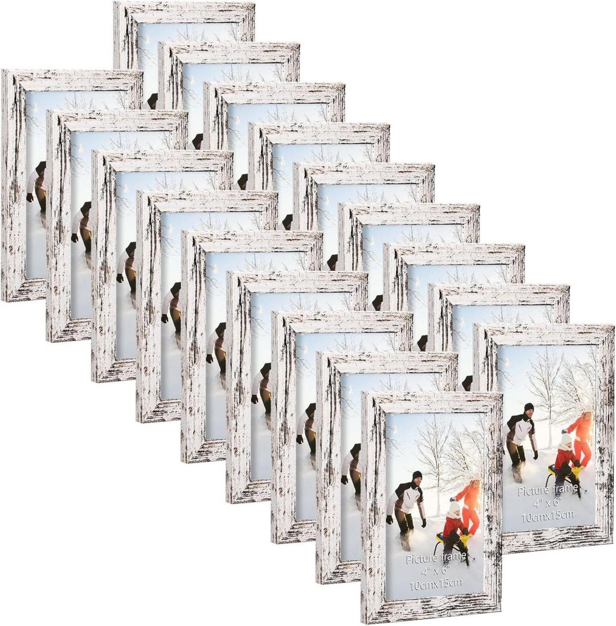 Bilderrahmen 10x15 cm 18er Set für Wand Tisch