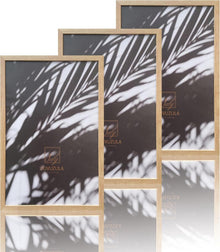 Fotorahmen Set 3er Holz 40x60cm Eiche Natur