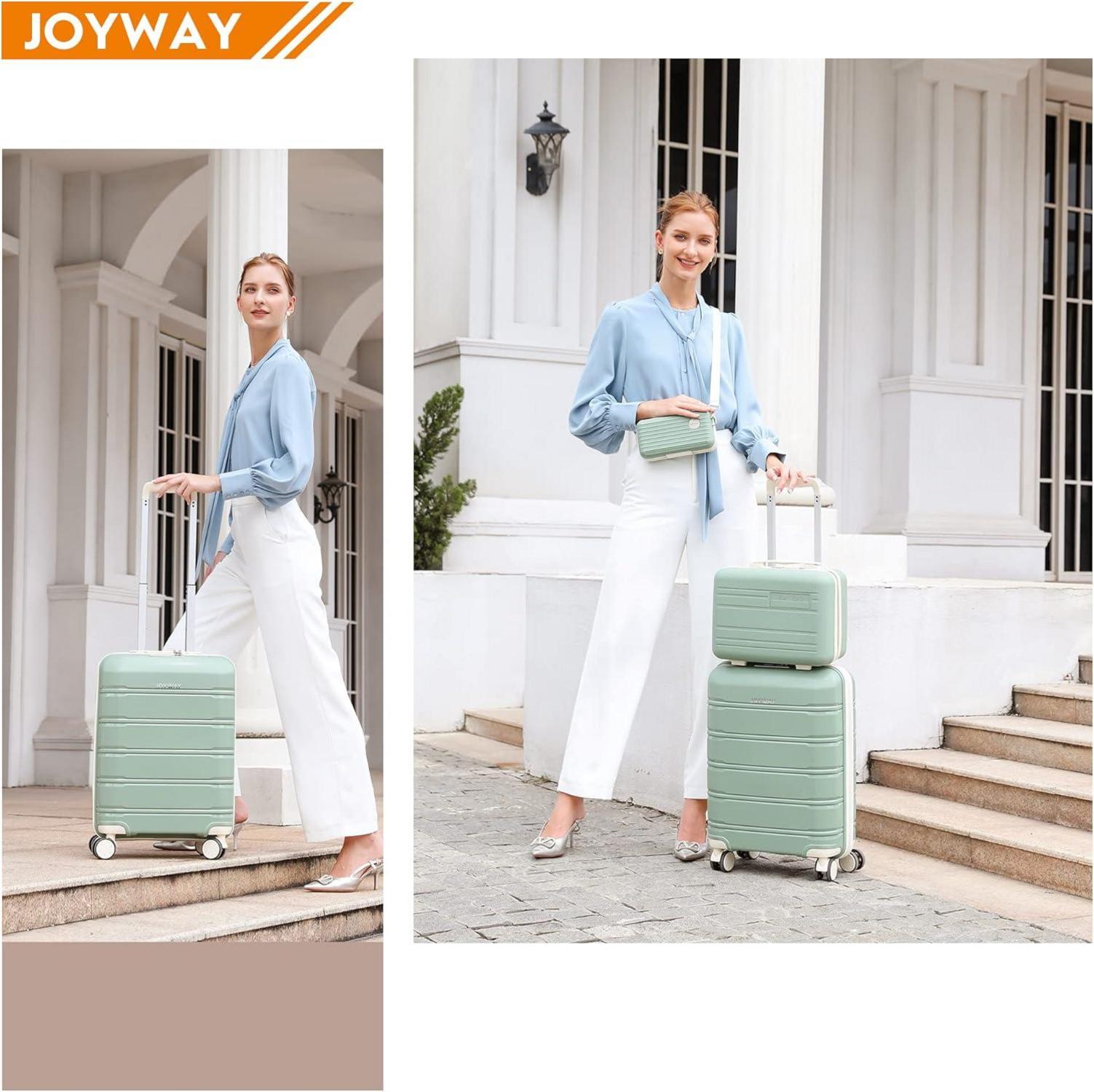 Joyway Kofferset 3-teilig Hartschale 4 Rollen TSA-Schloss