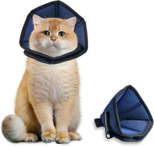 Verstellbare Halskrause Leckschutz Hundekragen Blau XS