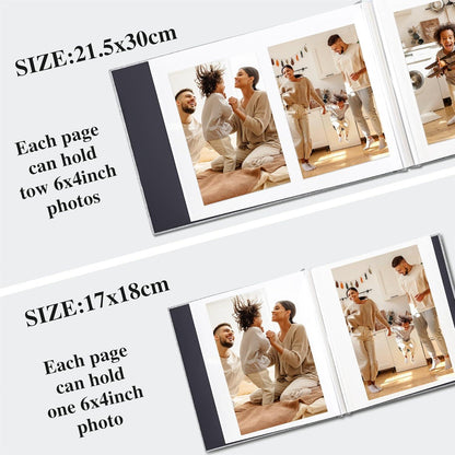 Selbstklebendes Fotoalbum zum Selbstgestalten mit Leineneinband