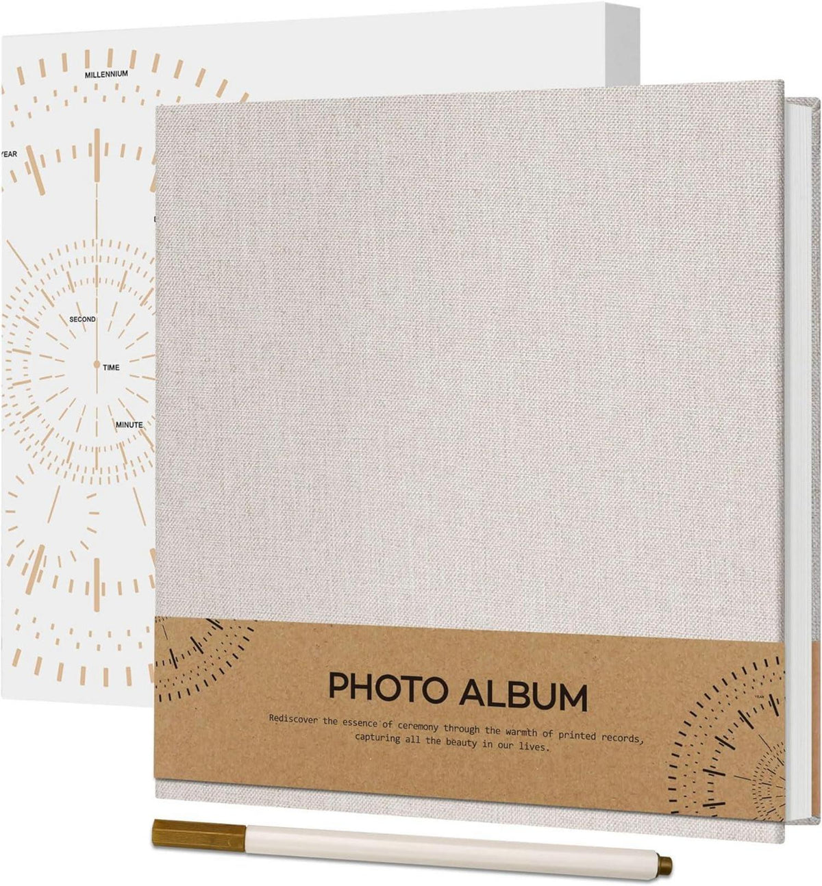 Selbstklebendes Fotoalbum zum Selbstgestalten 10x15cm Beige
