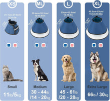 EvcgoX Halskrause Hund Leckschutz Operation Weich Blau ML