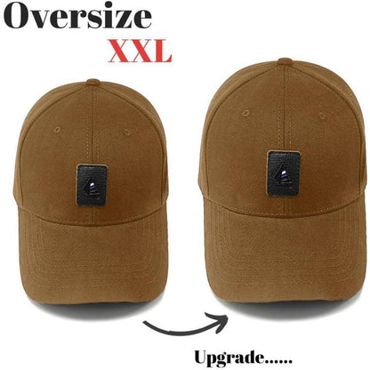 XXL Baseball Cap Herren Baumwolle, Verstellbar, Braun