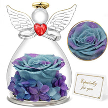Ewige Rose Engel Geschenk für Mama Oma - Ewige Blume im Glas