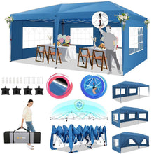 Faltpavillon 3x6 Wasserdicht – Partyzelt mit 6 Seitenwänden