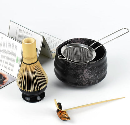 Traditionelles Matcha Tee Zeremonie Set für japanische Usucha Koicha