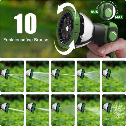 Flexibler Gartenschlauch 30M mit 10 Funktionen Sprühdüse Leicht Anti-Verdrehung