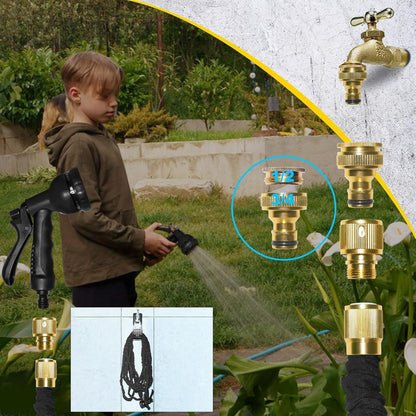 Flexibler Gartenschlauch 30m - Ausdehnbarer Wasserschlauch 8