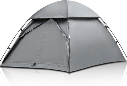 Forceatt 2 Personen Camping Kuppelzelt Outdoor Grau