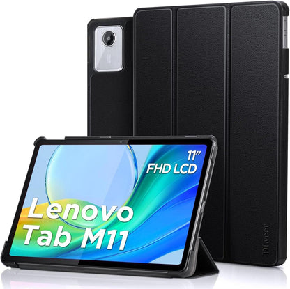 Schwarze Slim Smart PU Leder Hülle für Lenovo Tab M11 11 Zoll Tablet