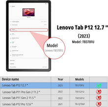 EasyAcc Lenovo Tab P12 12,7 Zoll Hülle mit Stifthalter und