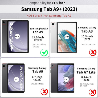 Hülle für Samsung Galaxy Tab A9+ 11 Zoll 2023 PU Leder