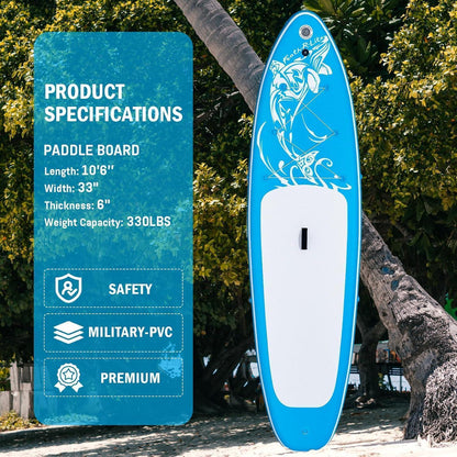 Aufblasbares SUP Board Ultra Light 320cm Wide Stable mit Zubehör Blau