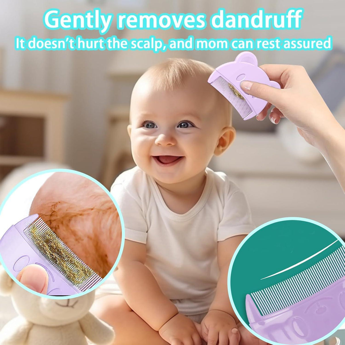 Baby Bürste Haarbürste Silikon Kamm Ovalen Blume Shampoonierbürste