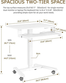 Höhenverstellbarer Stehpult Laptoptisch 65x45cm
