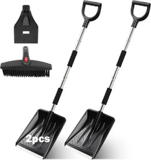Schneeschaufel Set mit Schaufelblatt und Bürste
